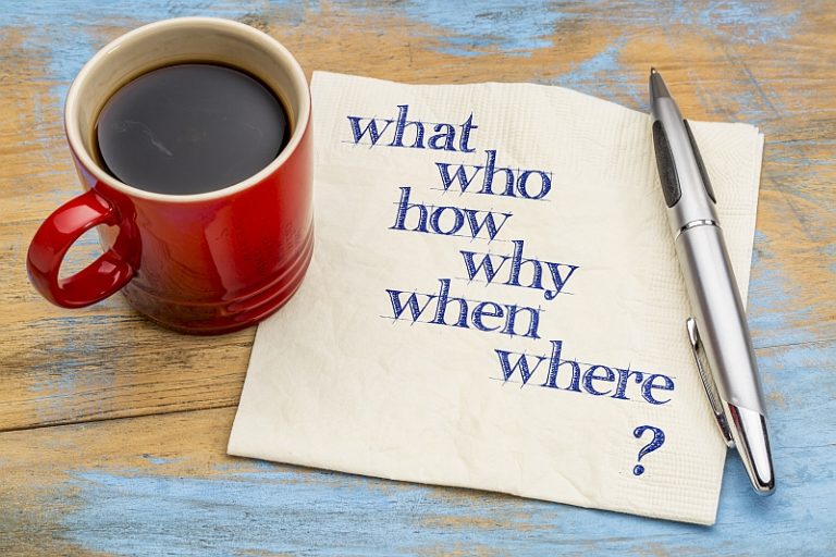 How to help insomnia through practical questions and solutions written on a napkin beside a coffee mug