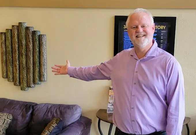 Dr. Charles Freeman, San Diego psychologist, explaining his clinical approach to sleep, trauma and behavioral medicine