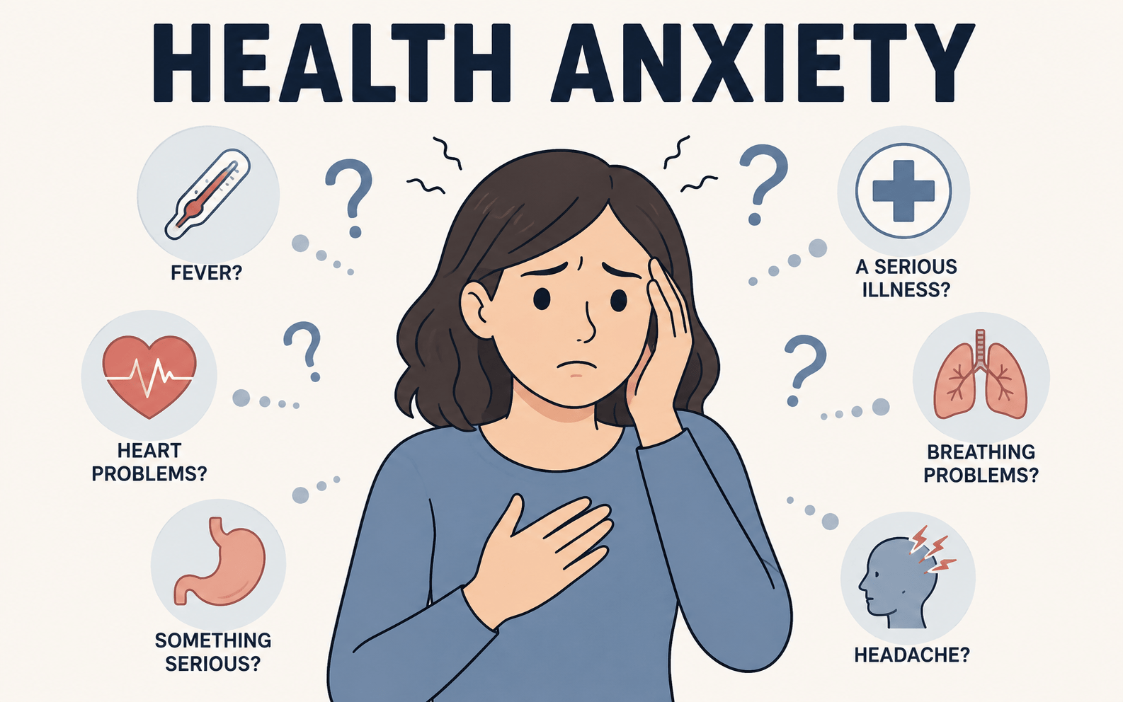 Can health anxiety cause insomnia worried person experiencing sleep anxiety, health fears, and insomnia symptoms